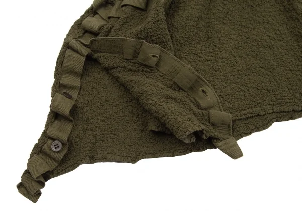 イッセイミヤケ ミーISSEY MIYAKE me テープトリムカリフラワーノースリーブセットアップ カーキF K-112810_016