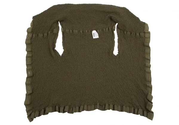 イッセイミヤケ ミーISSEY MIYAKE me テープトリムカリフラワーノースリーブセットアップ カーキF K-112810_007