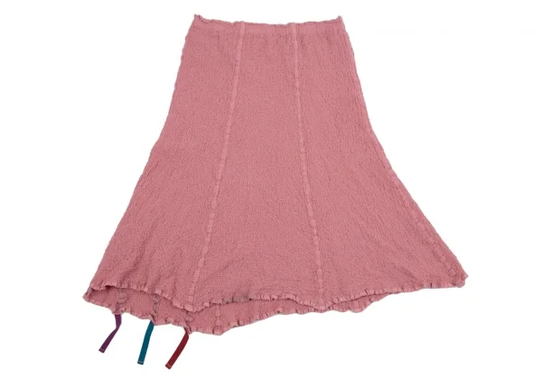 イッセイミヤケ ミーISSEY MIYAKE me テープ貼付けデザインカリフラワーノースリーブセットアップ ピンクF K-112813_018
