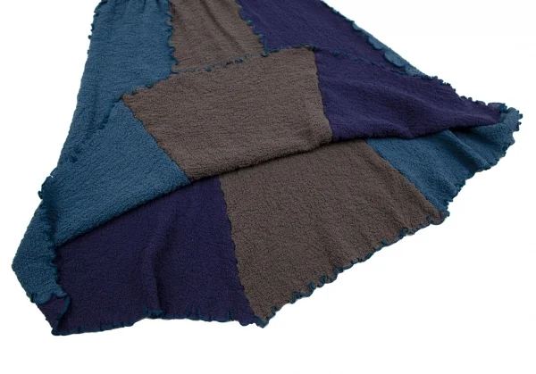 イッセイミヤケ ミーISSEY MIYAKE me トリカラーカリフラワーノースリーブ グレー青紫F 【レディース】 イッセイミヤケ ミーISSEY MIYAKE me トリカラー切替