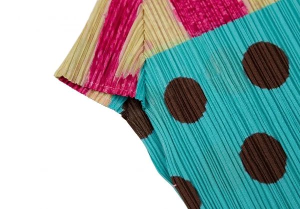 PLEATS PLEASE Dot & Cake Printed Pleats T Shirt K-112822_005