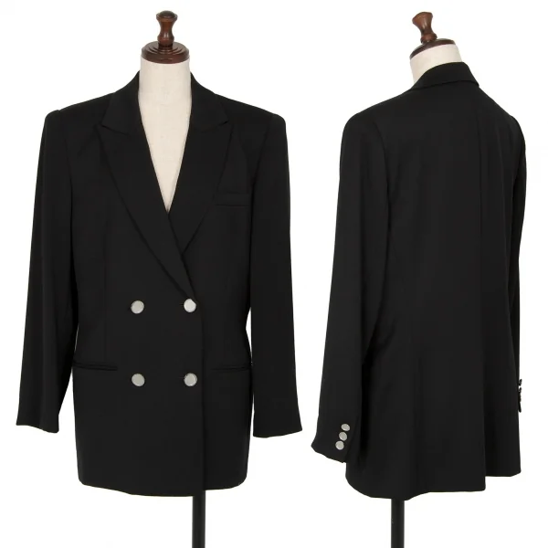 ヴァレンティノ ガラヴァーニ スポーツVALENTINO GARAVANI SPORT シルバーボタンダブルブレストジャケット 黒40 K-112838_001