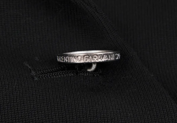 ヴァレンティノ ガラヴァーニ スポーツVALENTINO GARAVANI SPORT シルバーボタンダブルブレストジャケット 黒40 K-112838_007