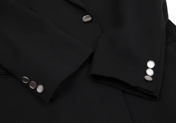 ヴァレンティノ ガラヴァーニ スポーツVALENTINO GARAVANI SPORT シルバーボタンダブルブレストジャケット 黒40 K-112838_009