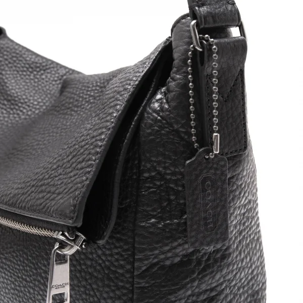 コーチCOACH シュリンクレザーショルダーバッグ 黒 K-112848_005