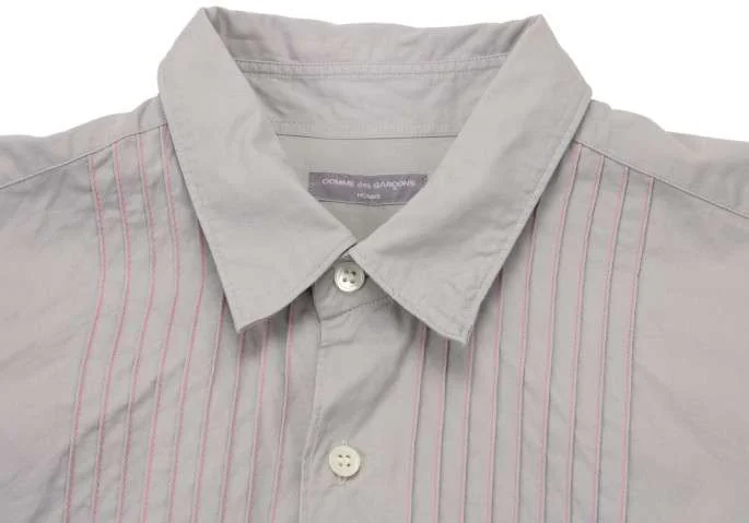 R*y様 COMME des GARÇONS HOMME グレー長袖シャツ コムデギャルソンオムCOMME des GARCONS HOMME ピンタックステッチ