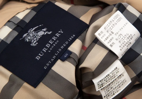 BURBERRY LONDON Blue fox fur Quilting Coat K-112859_020