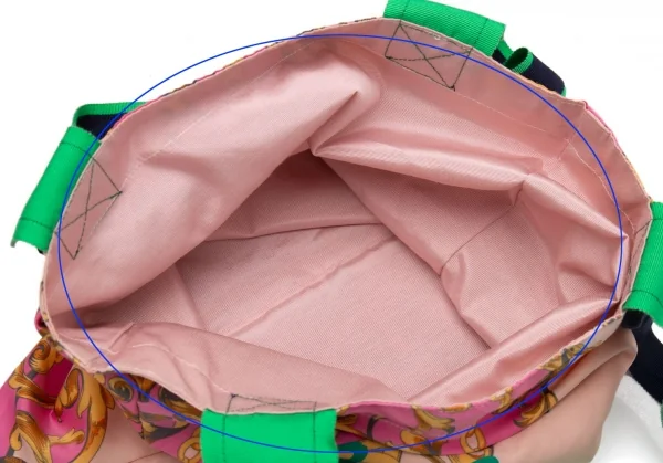 ミュベールMUVEIL ヴィンテージスカーフトートバッグ ピンク他 K-112866_010