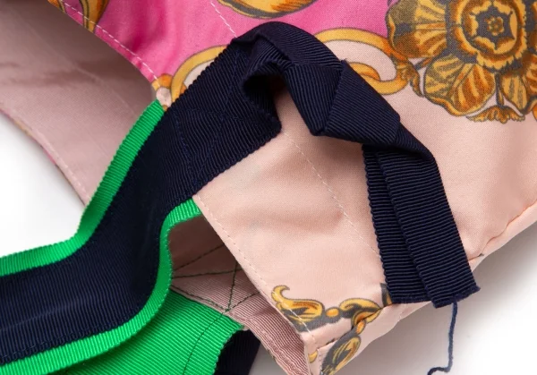 ミュベールMUVEIL ヴィンテージスカーフトートバッグ ピンク他 K-112866_008