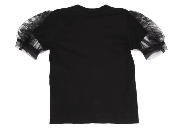 ノアール ケイ ニノミヤnoir kei ninomiya メッシュレイヤードスリーブTシャツ 黒M K-112877_009