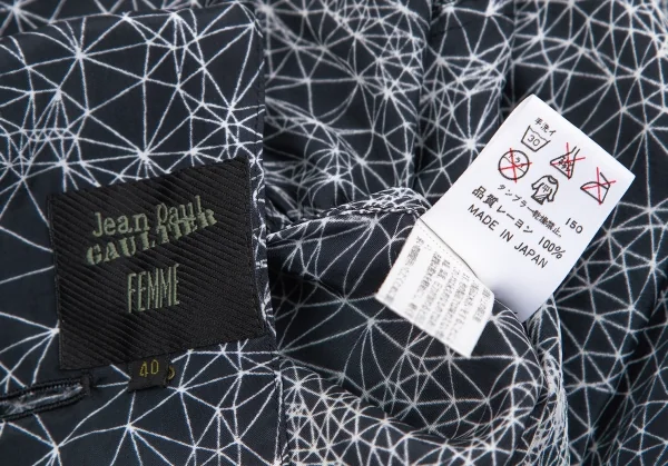 Jean-Paul GAULTIER FEMME 3D Face Printed Rayon Jacket K-112892_020