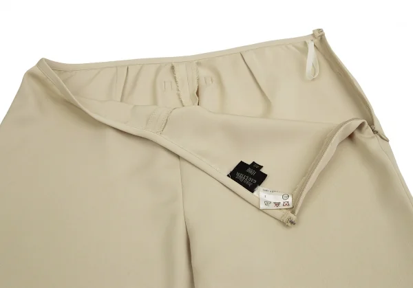 ジャンポールゴルチエ ファムJean Paul GAULTIER FEMME ポリ裾フレアパンツ ベージュ40 K-112896_004