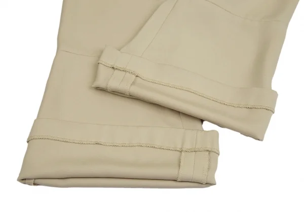 ジャンポールゴルチエ ファムJean Paul GAULTIER FEMME ポリ裾フレアパンツ ベージュ40 K-112896_008