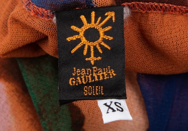 ジャンポールゴルチエ ソレイユJean Paul GAULTIER SOLEIL ポートレートプリントパワーネットワイドパンツ マルチXS K-112907_016