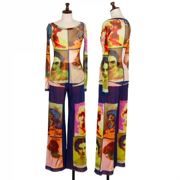 ジャンポールゴルチエ ソレイユJean Paul GAULTIER SOLEIL ポートレートプリントパワーネットセットアップ マルチXS K-112908_001