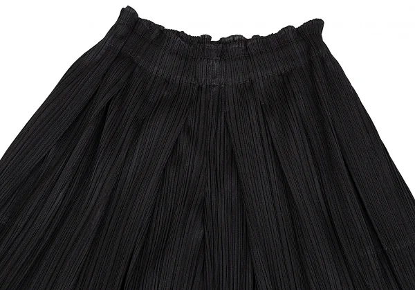 プリーツプリーズPLEATS PLEASE タックデザインプリーツワイド袴パンツ 黒1 K-112925_002