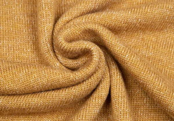 マーガレットハウエルMHL コットンウール袖ラインVネックニットセーター マスタードM K-112930_010