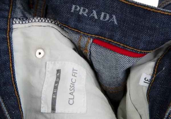 プラダPRADA クラシックフィットデニムパンツ インディゴ31 K-112936_019