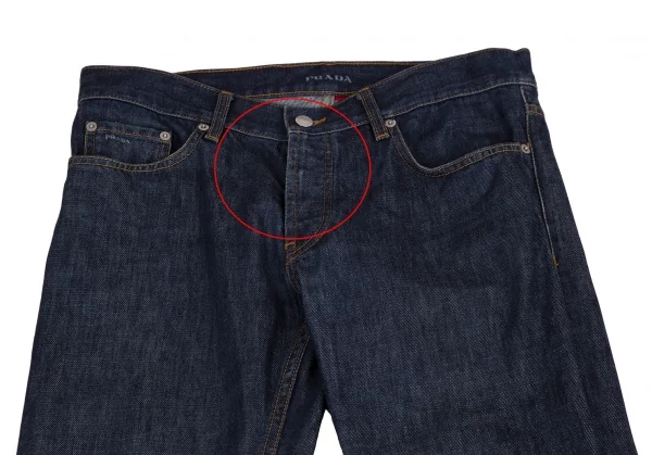プラダPRADA クラシックフィットデニムパンツ インディゴ31 K-112936_002