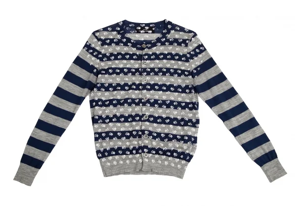 tricot COMME des GARCONS 花柄 カーディガン tricot COMME des GARCONS 花柄カーディガン