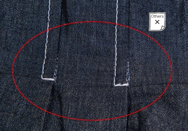 トリココムデギャルソンtricot COMME des GARCONS 製品洗いプリーツ切替ラップスカート インディゴS K-112940_014