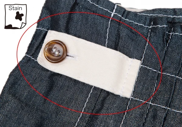 トリココムデギャルソンtricot COMME des GARCONS 製品洗いプリーツ切替ラップスカート インディゴS K-112940_004