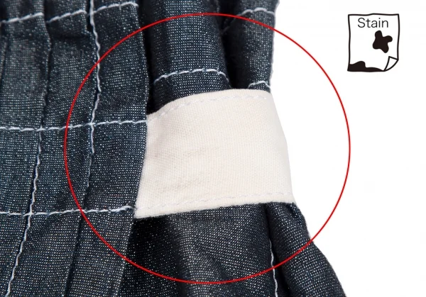 トリココムデギャルソンtricot COMME des GARCONS 製品洗いプリーツ切替ラップスカート インディゴS K-112940_005