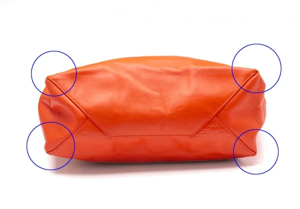 セリーヌCELINE ホリゾンタルカババイカラートートバッグ ピンクオレンジ K-112952_007