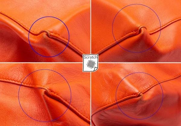 セリーヌCELINE ホリゾンタルカババイカラートートバッグ ピンクオレンジ K-112952_008