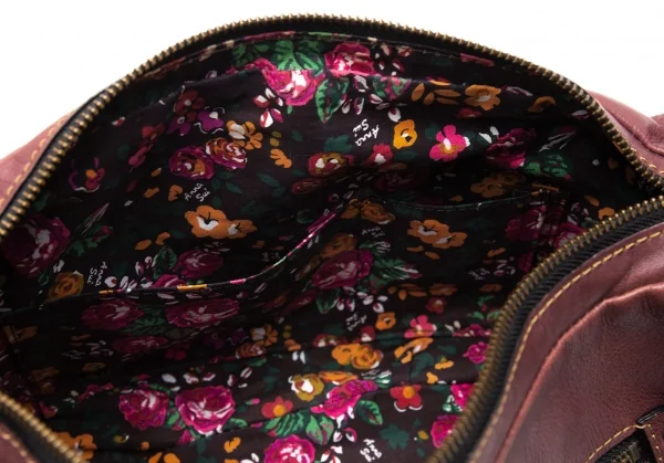 アナスイANNA SUI スタッズがま口レザーショルダーバッグ 茶 K-112966_017