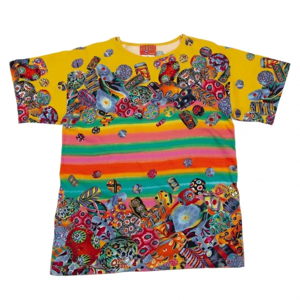 ケンゾージャングルKENZO JUNGLE コットン総柄Tシャツ マルチM K-112973_001