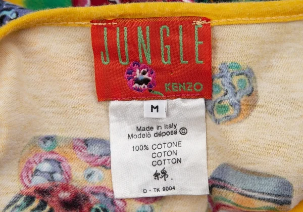 ケンゾージャングルKENZO JUNGLE コットン総柄Tシャツ マルチM K-112973_013