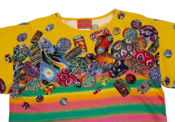 ケンゾージャングルKENZO JUNGLE コットン総柄Tシャツ マルチM K-112973_002