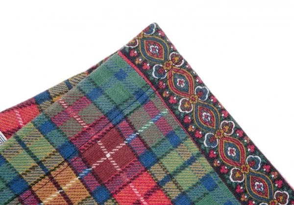 VERSACE SPORT Hem Zip Check Sideline Leggings Skinny Pants K-112976_004