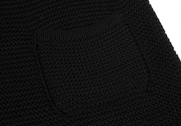 シャネルCHANEL 透かし編みニットワンピース 黒38 K-112980_009