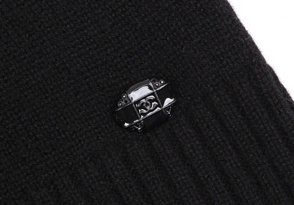 シャネルCHANEL カシミヤニットワンピース 黒40 K-112981_008