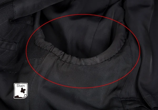 コムデギャルソン オムドゥCOMME des GARCONS HOMME DEUX ウールストライプセットアップ 黒M/L K-113002_010