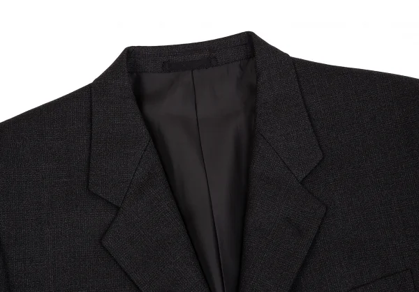 コムデギャルソン オムドゥCOMME des GARCONS HOMME DEUX ウールシャドーグレンチェックジャケット チャコールL K-113003_003