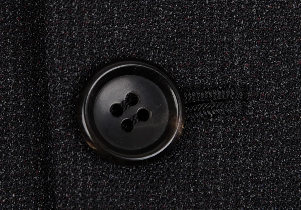 コムデギャルソン オムドゥCOMME des GARCONS HOMME DEUX ウールシャドーグレンチェックジャケット チャコールL K-113003_004