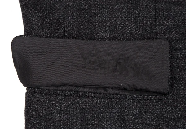 コムデギャルソン オムドゥCOMME des GARCONS HOMME DEUX ウールシャドーグレンチェックジャケット チャコールL K-113003_008