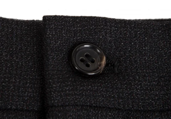 コムデギャルソン オムドゥCOMME des GARCONS HOMME DEUX ウールシャドーグレンチェックテーパードパンツ チャコールL K-113004_005