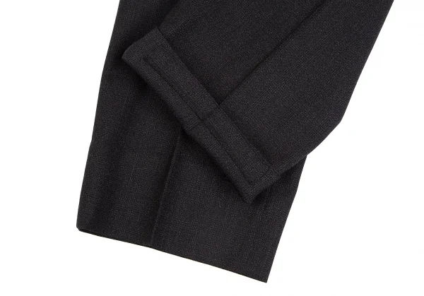 コムデギャルソン オムドゥCOMME des GARCONS HOMME DEUX ウールシャドーグレンチェックテーパードパンツ チャコールL K-113004_008