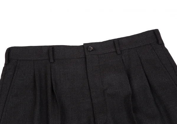 コムデギャルソン オムドゥCOMME des GARCONS HOMME DEUX ウールシャドーグレンチェックセットアップ チャコールL K-113005_010