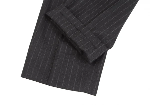 コムデギャルソン オムドゥCOMME des GARCONS HOMME DEUX ウールチョークストライプセットアップ チャコールM/L K-113008_015