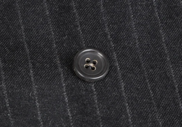 コムデギャルソン オムドゥCOMME des GARCONS HOMME DEUX ウールチョークストライプセットアップ チャコールM/L K-113008_004