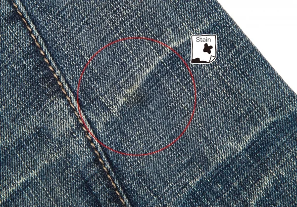 マリテフランソワジルボーMARITHE + FRANCOIS GIRBAUD サイド切替ワイドデニムパンツ インディゴL K-113014_014