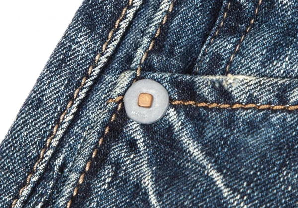 マリテフランソワジルボーMARITHE + FRANCOIS GIRBAUD サイド切替ワイドデニムパンツ インディゴL K-113014_008