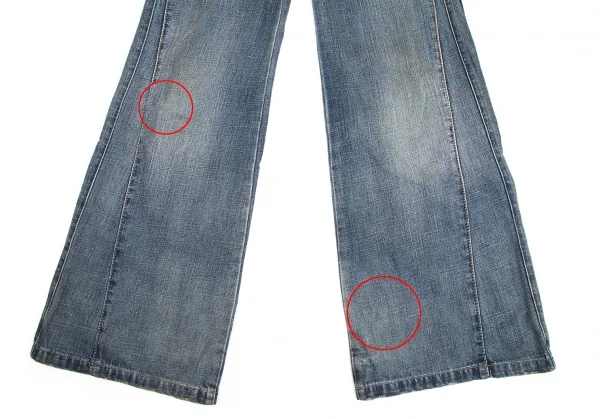 マリテフランソワジルボーMARITHE + FRANCOIS GIRBAUD サイド切替ワイドデニムパンツ インディゴL K-113014_009