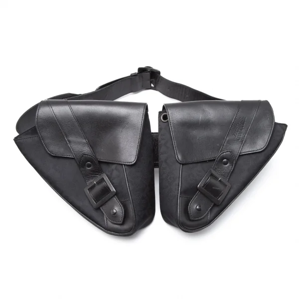 Jean Paul GAULTIER Jacquard Waist Bag Black  K-113032_001