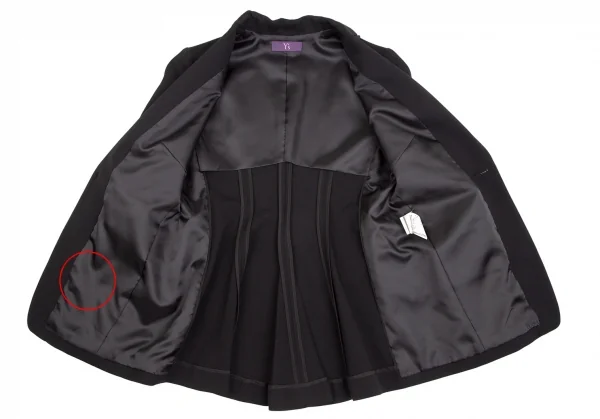 TAKESHI KOSAKA by Y's Pink Label Wool Gather Jacket K-113034_011